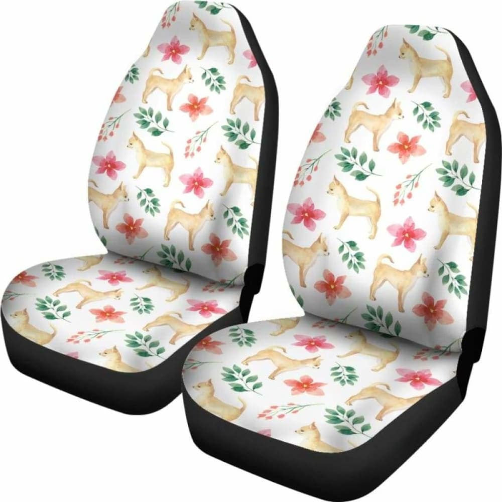 Chihuahua Dog Watercolor Painting Car Seat Cover