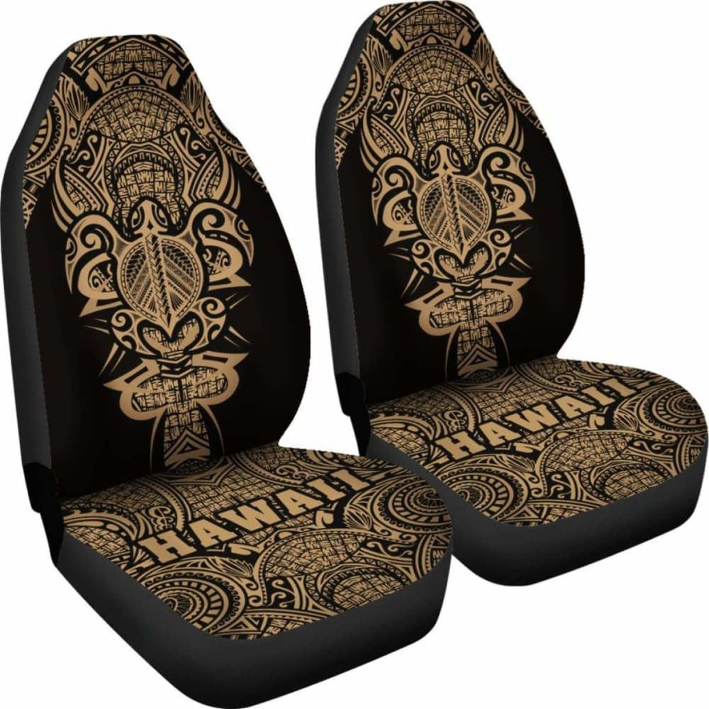 Hawaii Turtle Polynesian Car Seat Cover - Gold - Armor Style - New