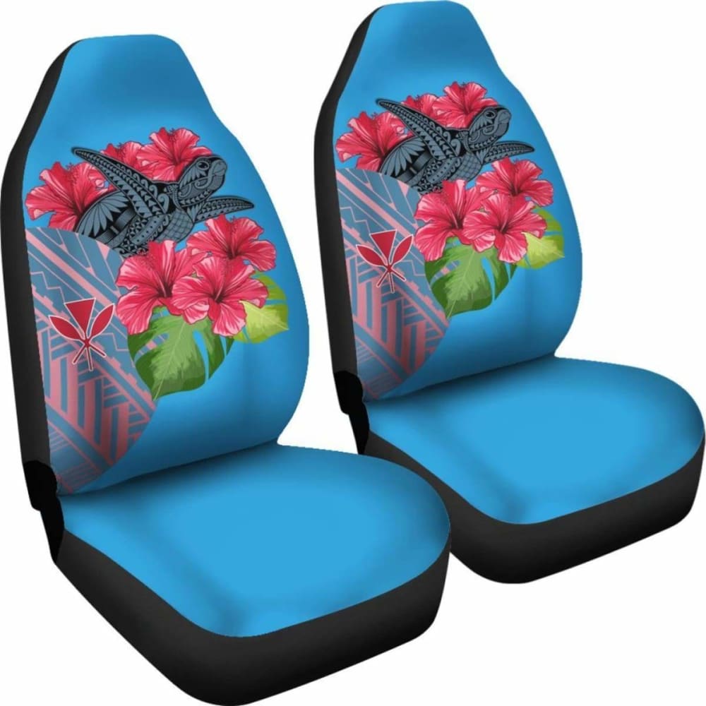 Hawaii Turtle Hibiscus Kanaka Pink Style - Car Seat Cover New Awesome