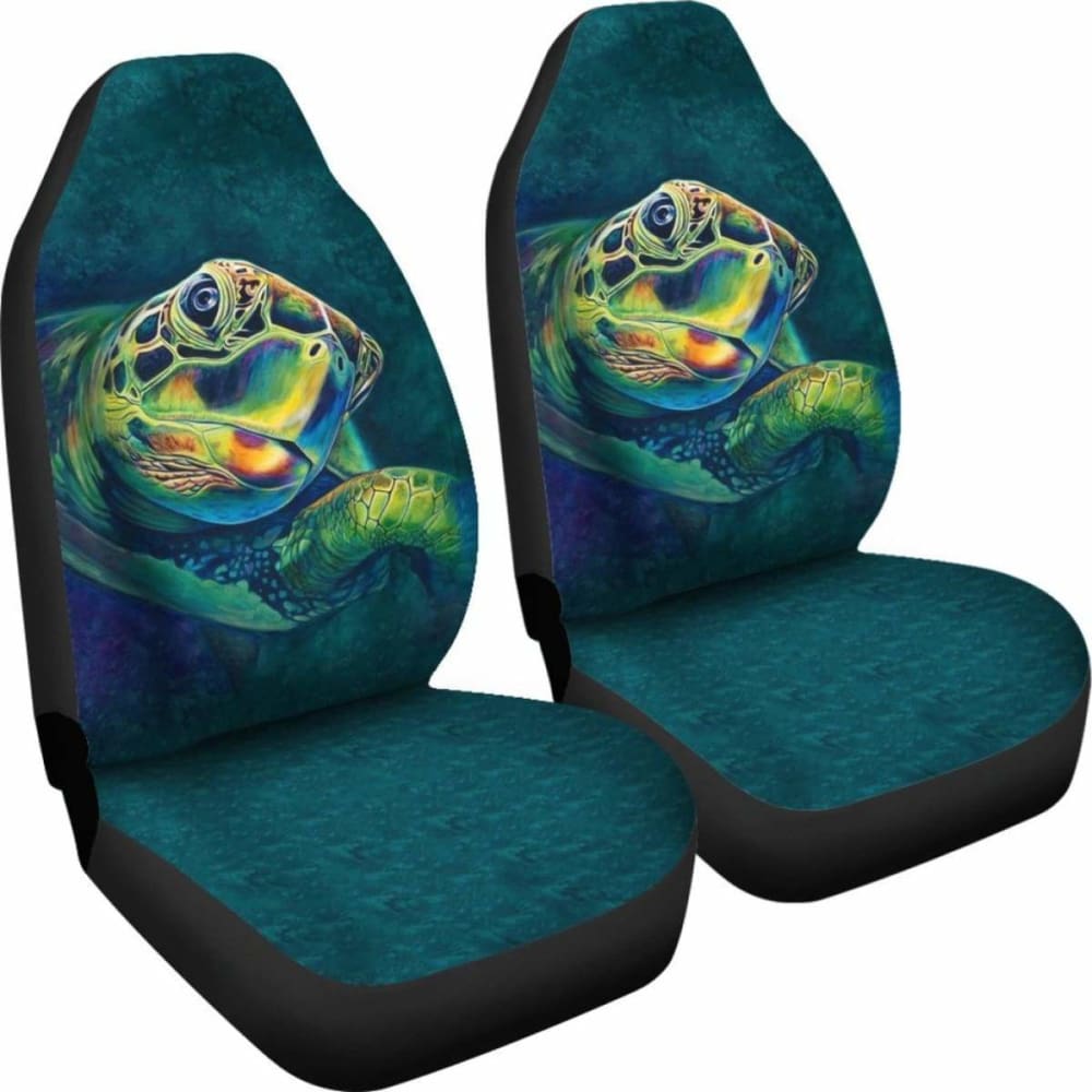 Polynesian Car Seat Covers - Sea Turtle'S Head - Amazing