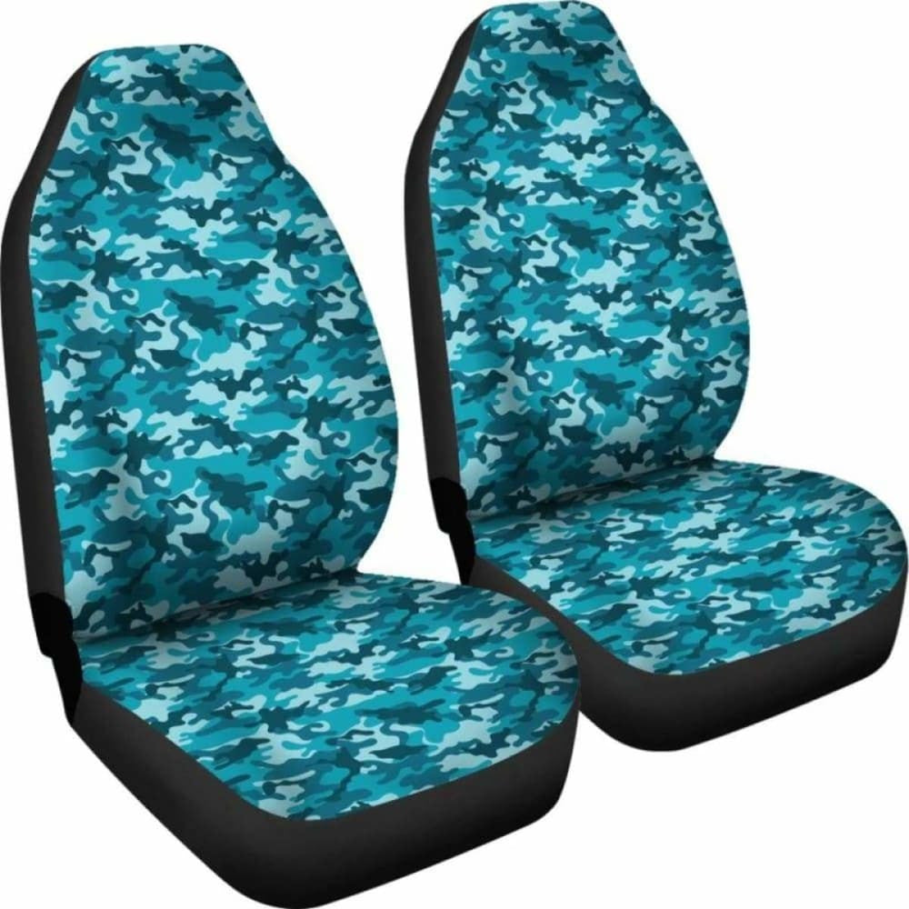 Teal Camo Car Seat Covers