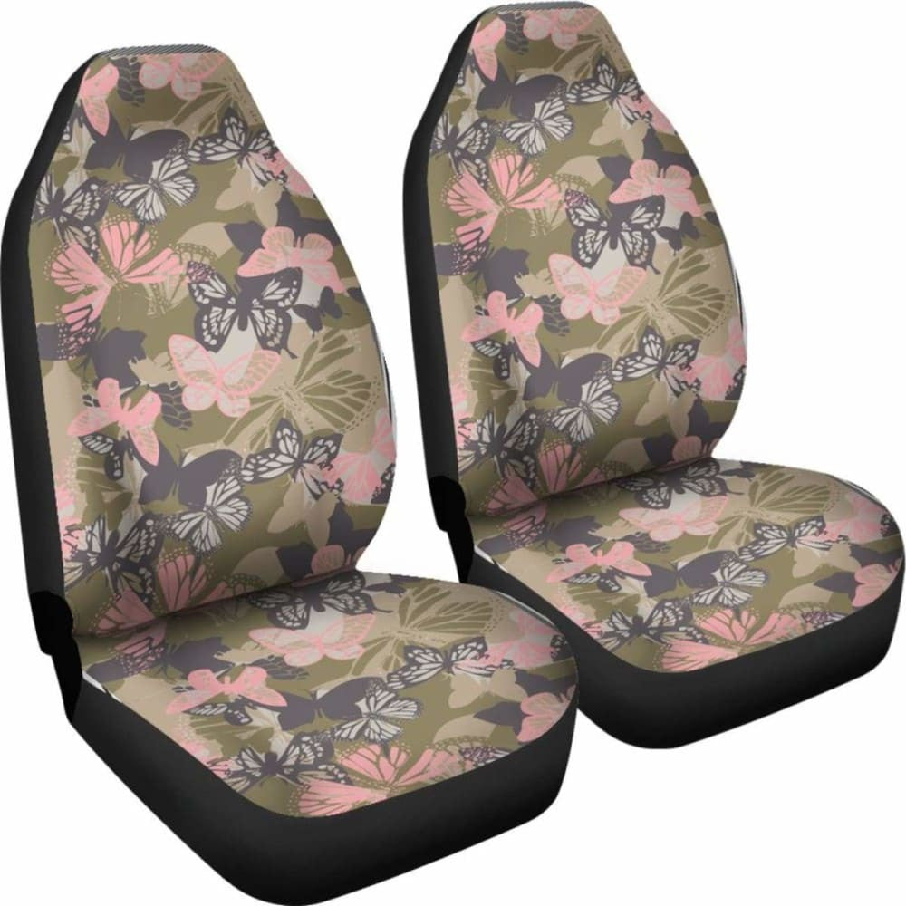 Camo Car Seat Covers Butterfly Pattern