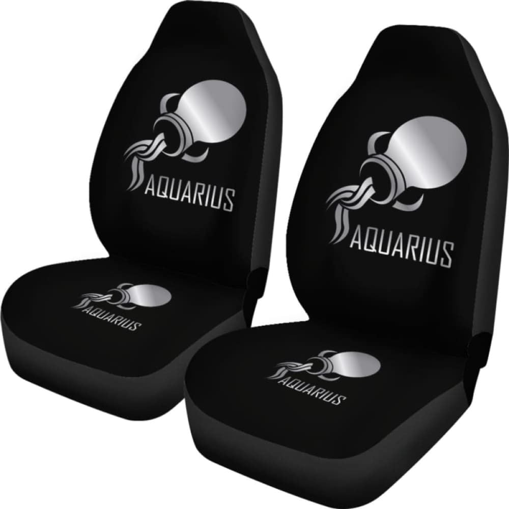 Zodiac Aquarius Chrome Seat Cover -