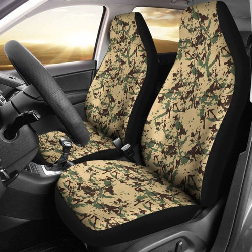 Green Forest Camo Car Seat Cover