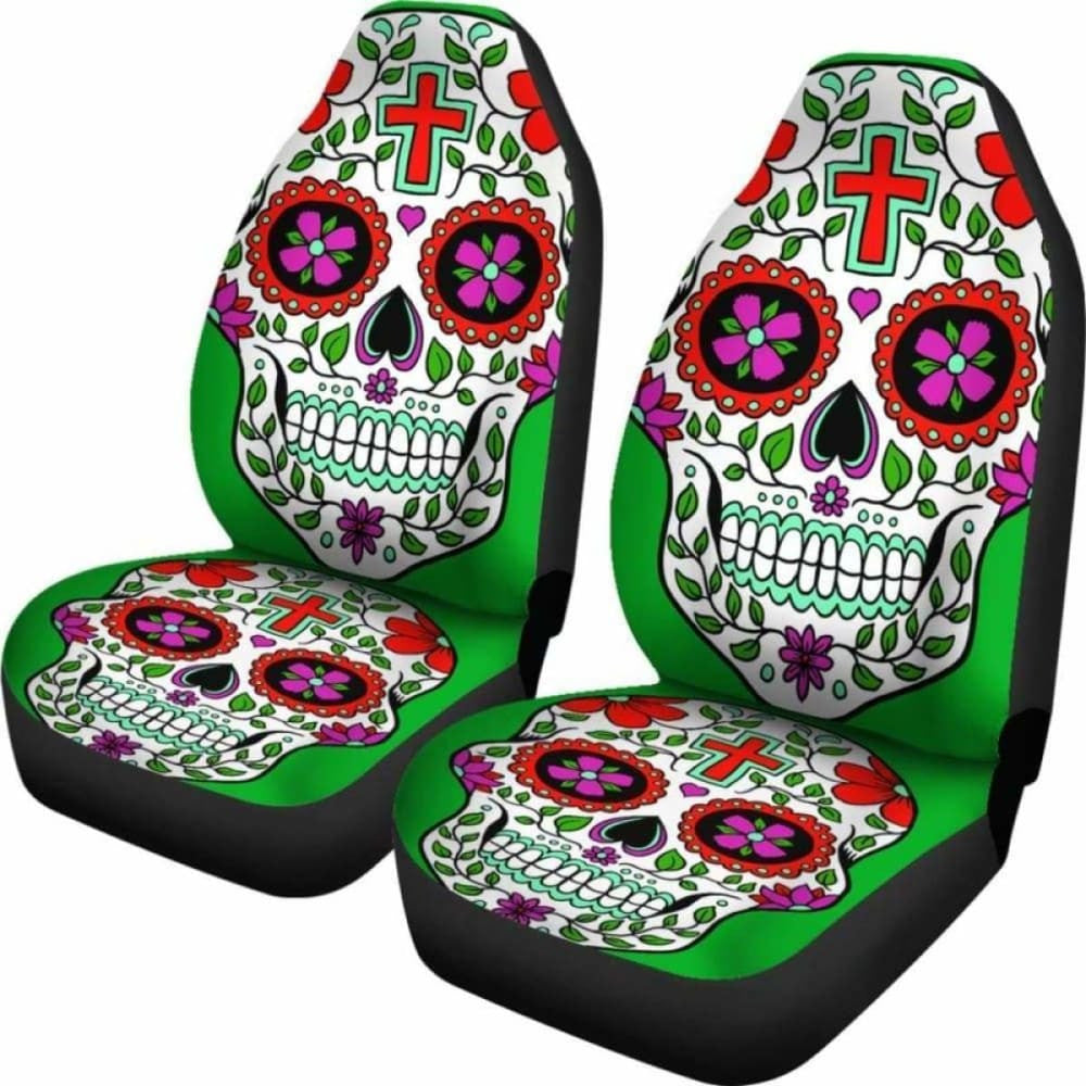 Sugar Skull Car Seat Cover