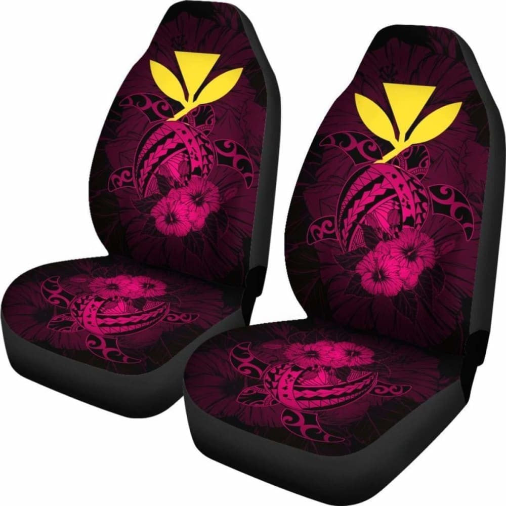 Hawaii Hibiscus Car Seat Cover - Harold Turtle - Calico Red - New