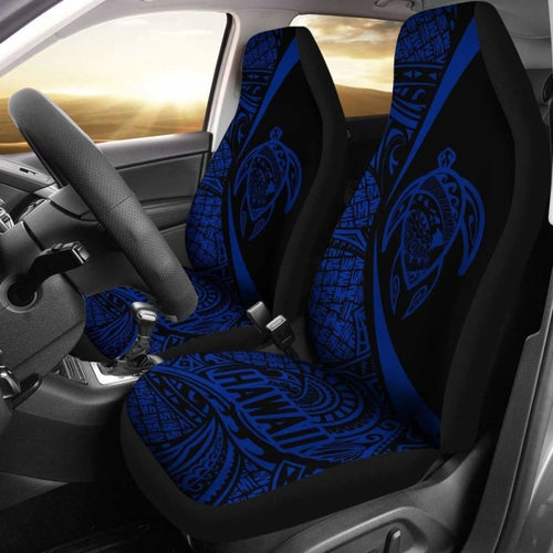 Hawaii Turtle Map Polynesian Car Seat Covers - Blue - Best Look - New