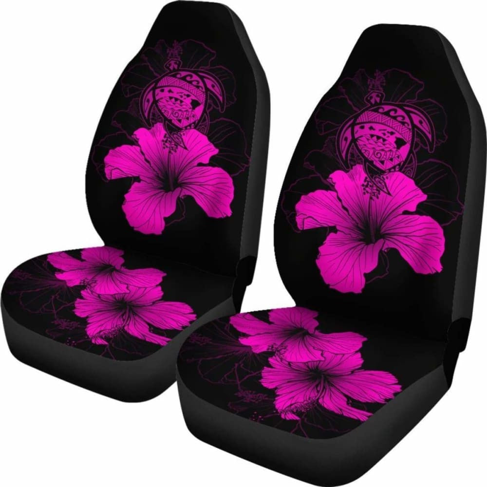 Hawaii Hibiscus Car Seat Cover - Turtle Map - Pink - New