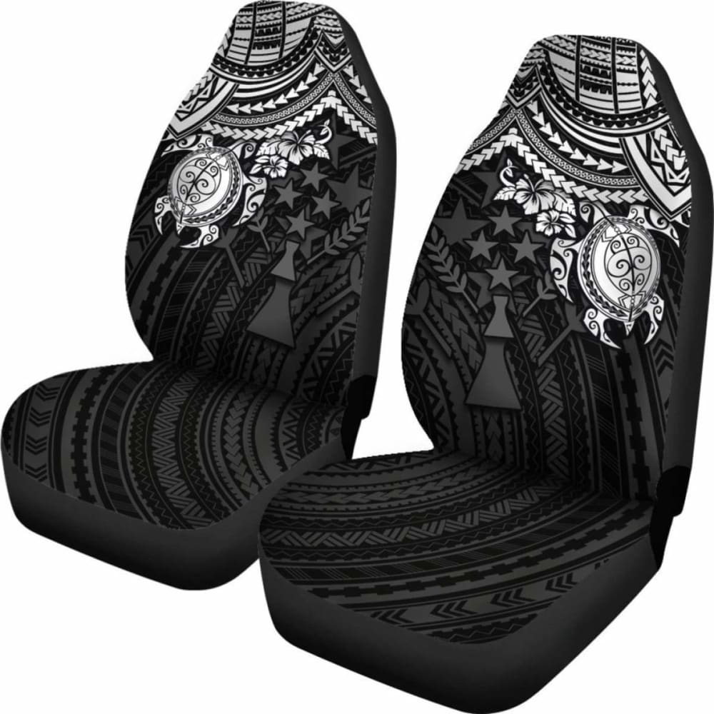 Kosrae Polynesian Car Seat Covers - White Turtle - Amazing