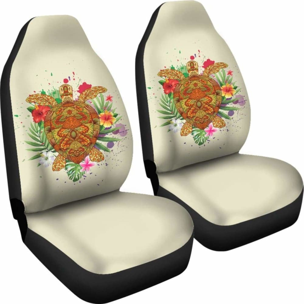 Hawaii Turtle Life Hibiscus Design Car Seat Covers - New - Awesome
