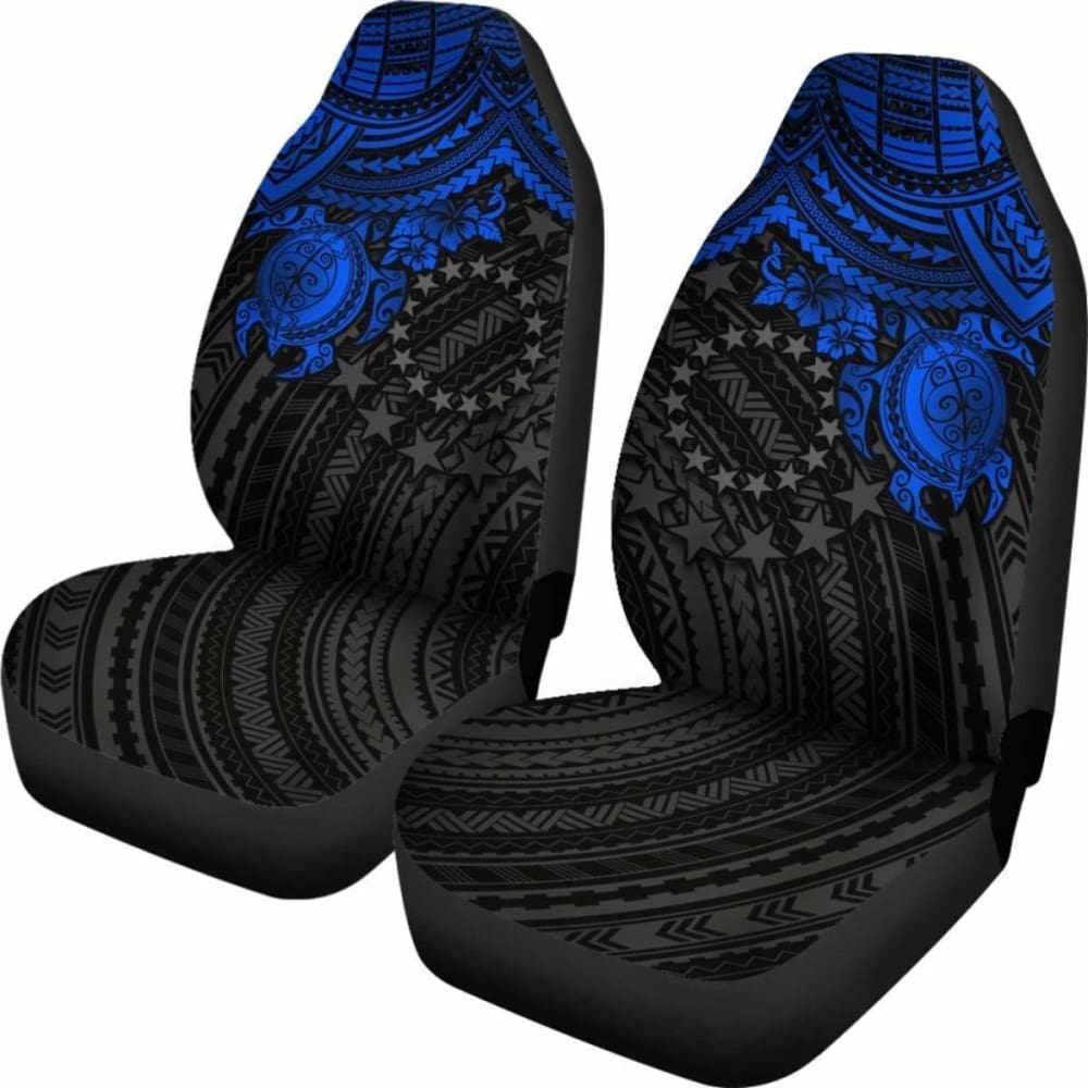 Cook Islands Polynesian Car Seat Covers - Blue Turtle - Amazing