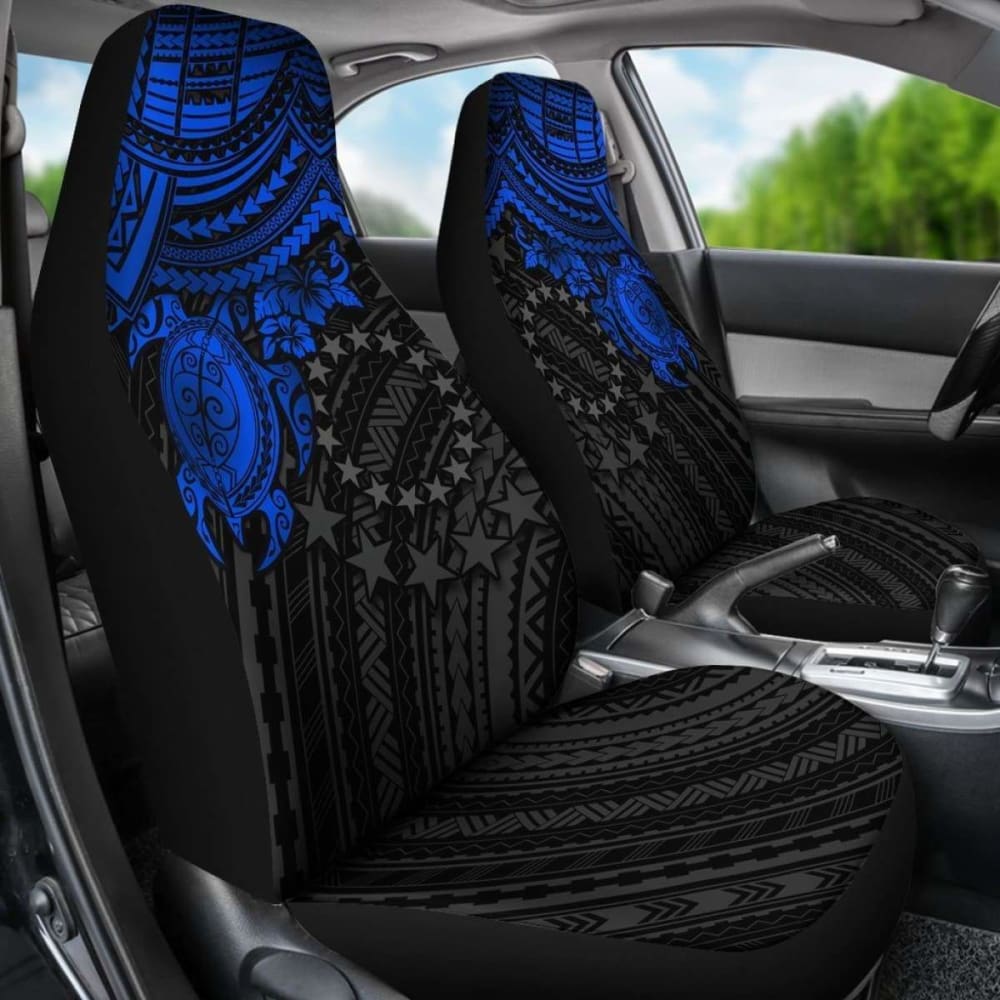 Cook Islands Polynesian Car Seat Covers - Blue Turtle - Amazing