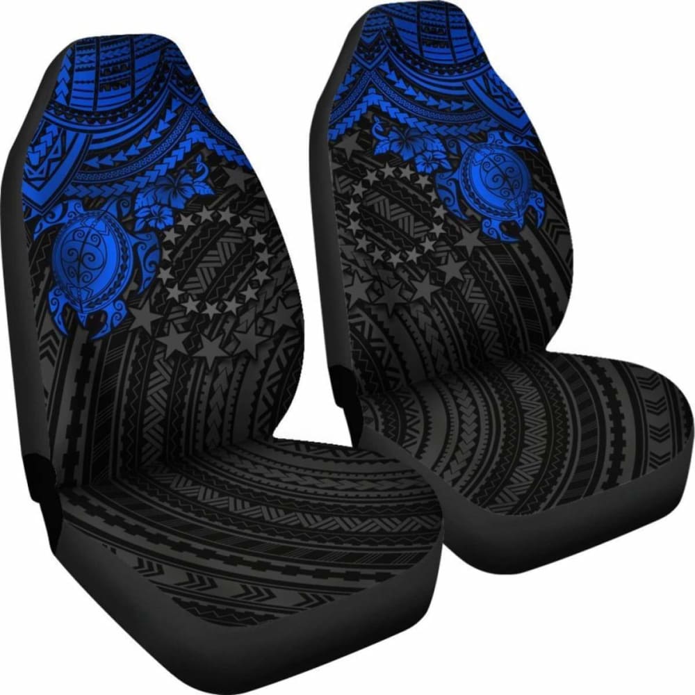 Cook Islands Polynesian Car Seat Covers - Blue Turtle - Amazing