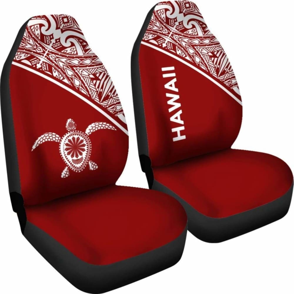 Polynesian Hawaii Turtle Car Seat Covers Curve Red New