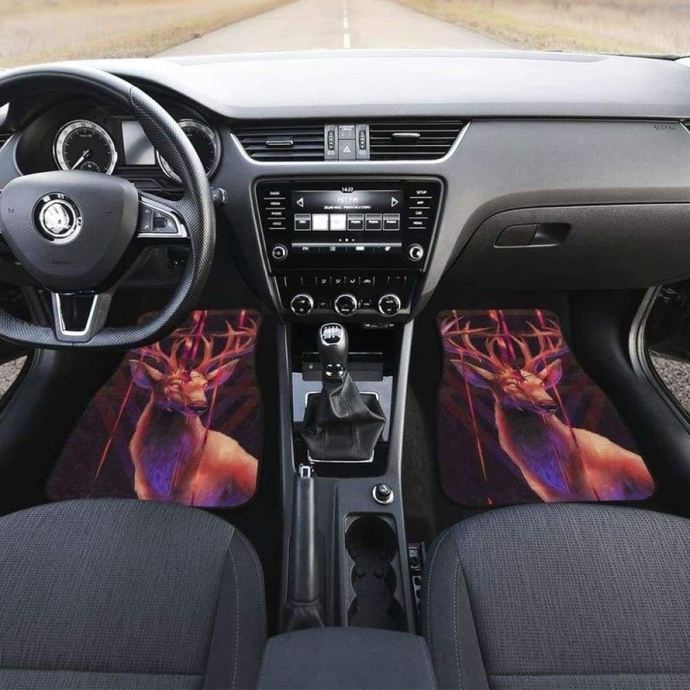 Deer Art Design Car Floor Mats Animals Fantasy