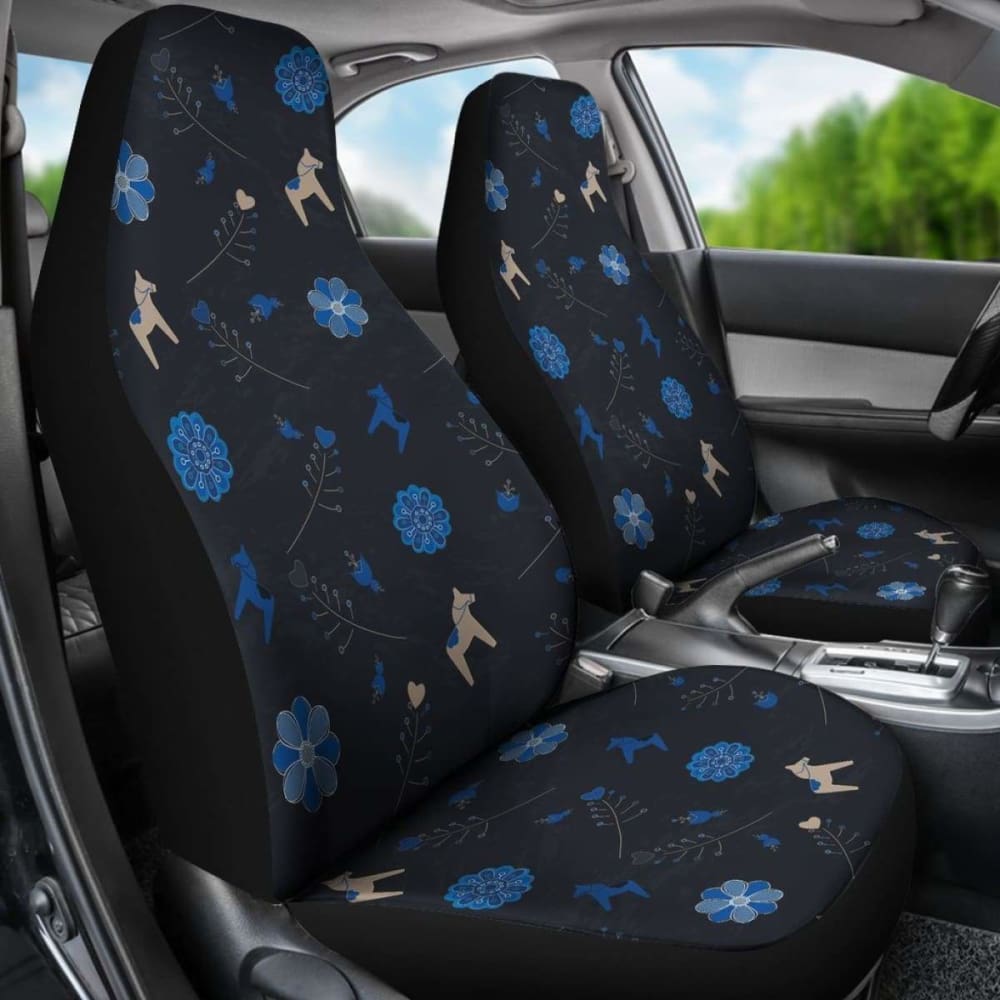 Swedish Dala Horse Car Seat Covers