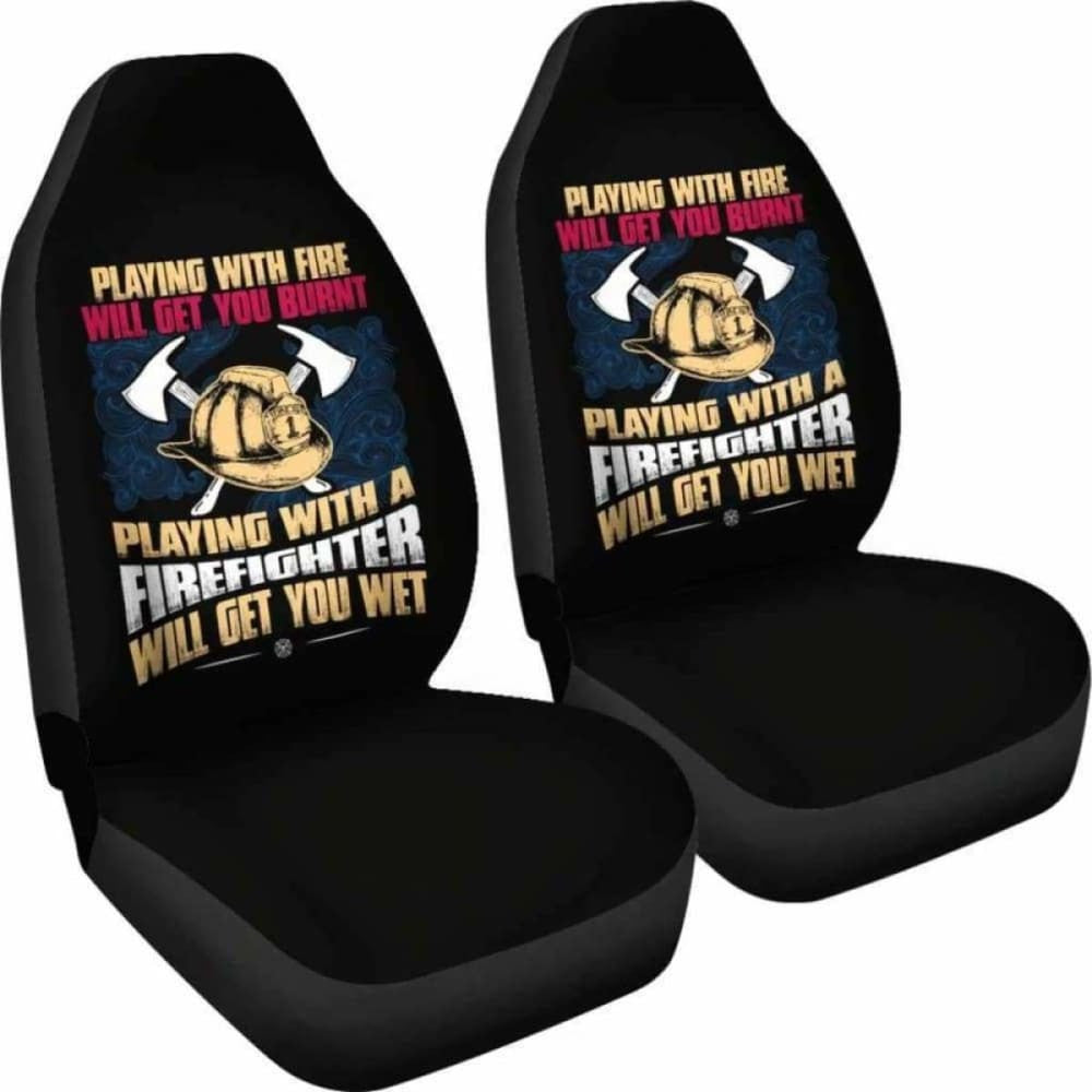 Get Wet Playing With A Firefighter Car Seat Covers