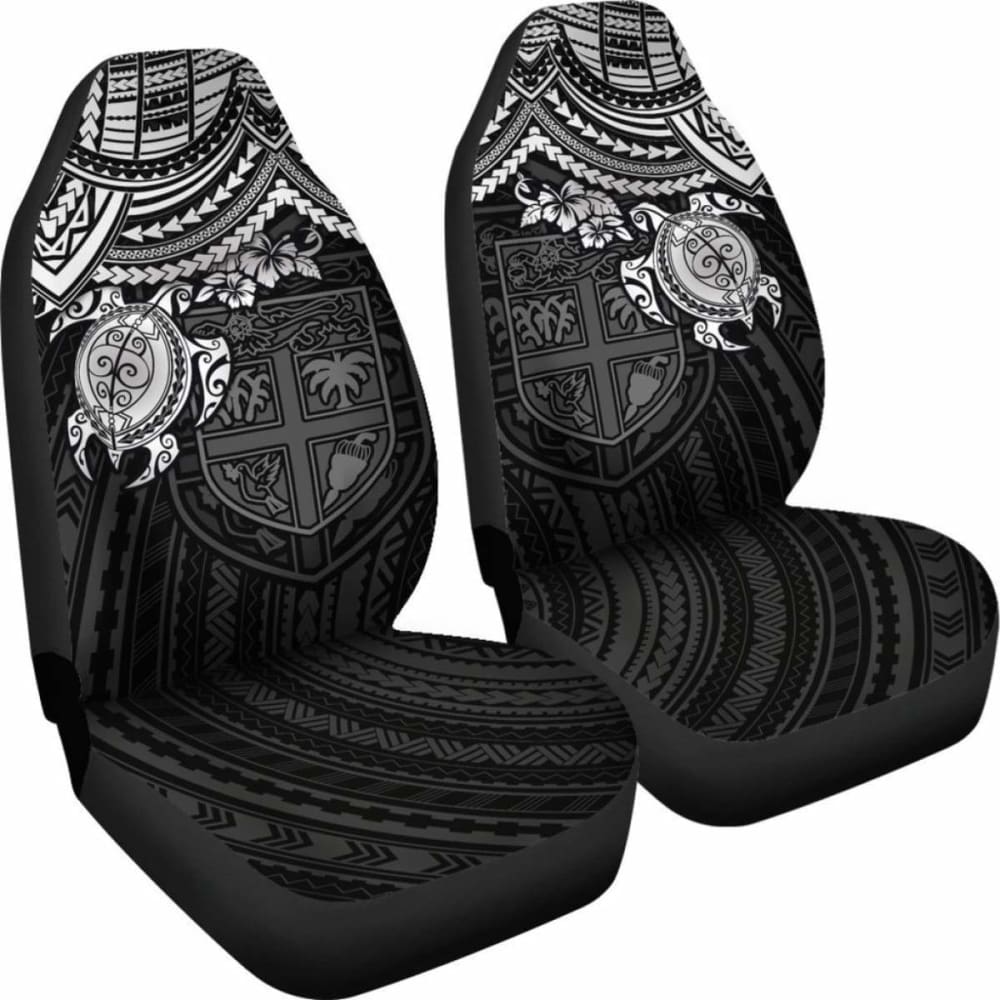 Fiji Polynesian Car Seat Covers White Turtle Amazing