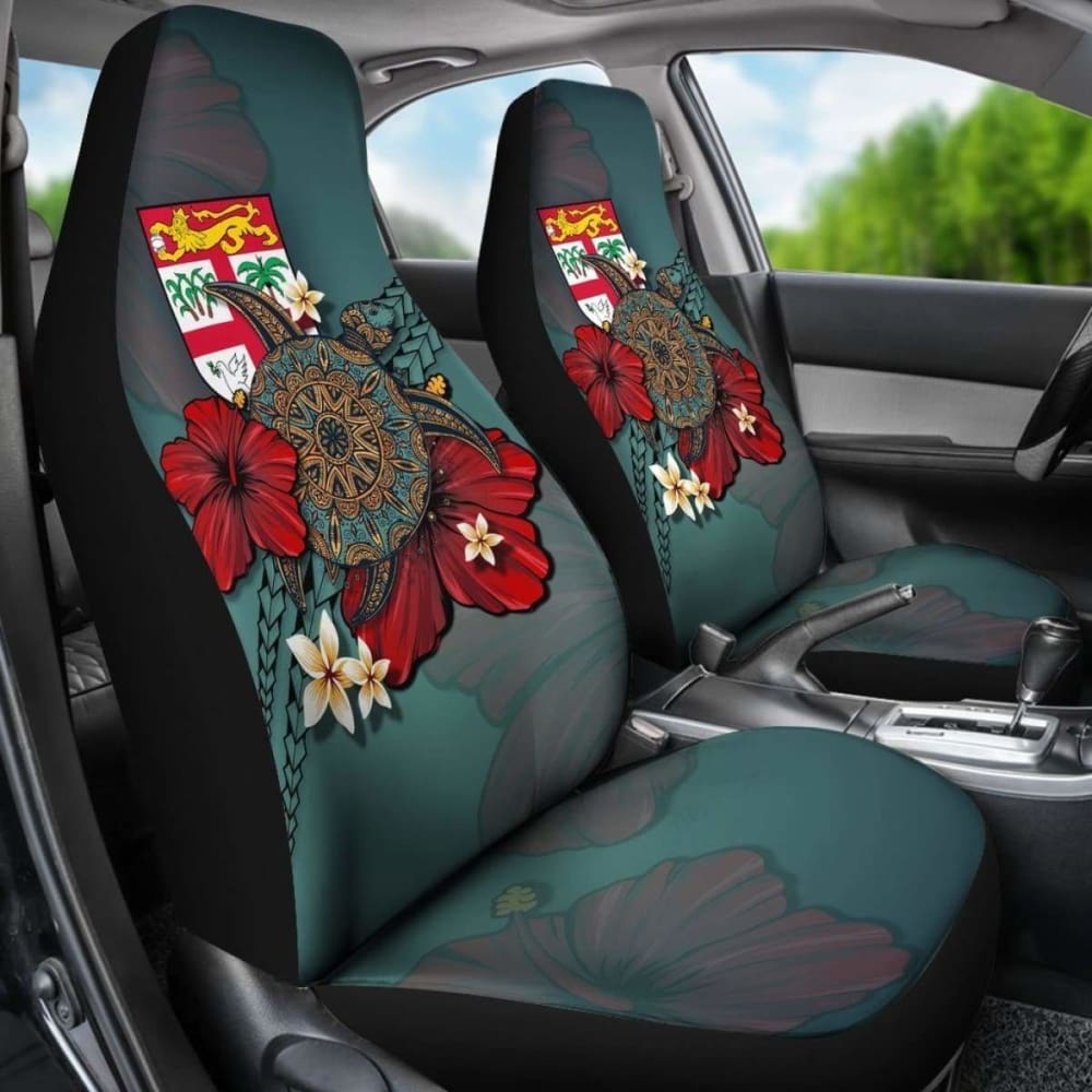 Fiji Car Seat Covers Blue Turtle Tribal Amazing