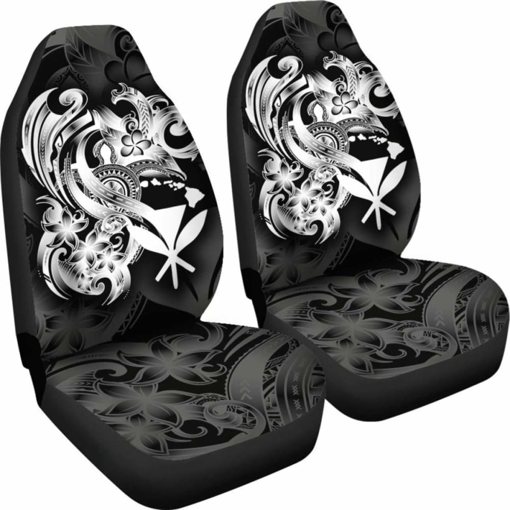 Hawaii Car Seat Covers - White Kanaka Maoli Turtle - New