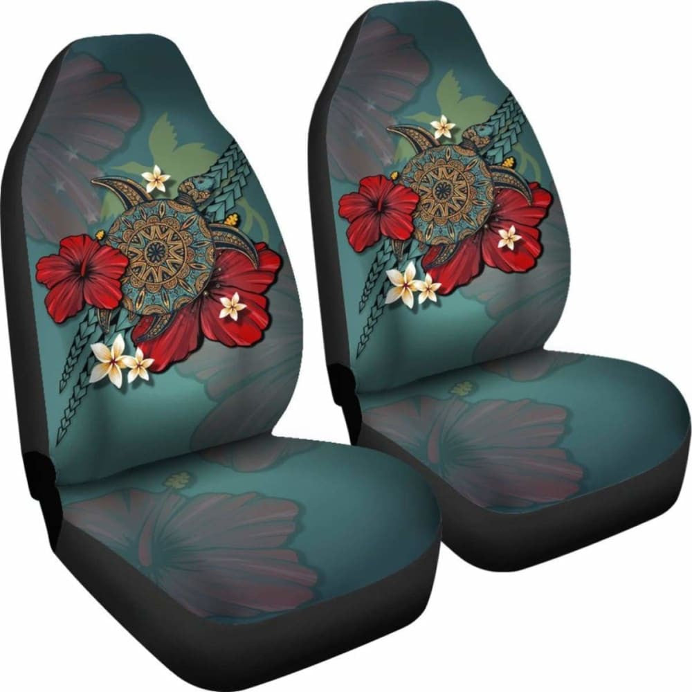 Papua New Guinea Car Seat Covers Blue Turtle Tribal Amazing