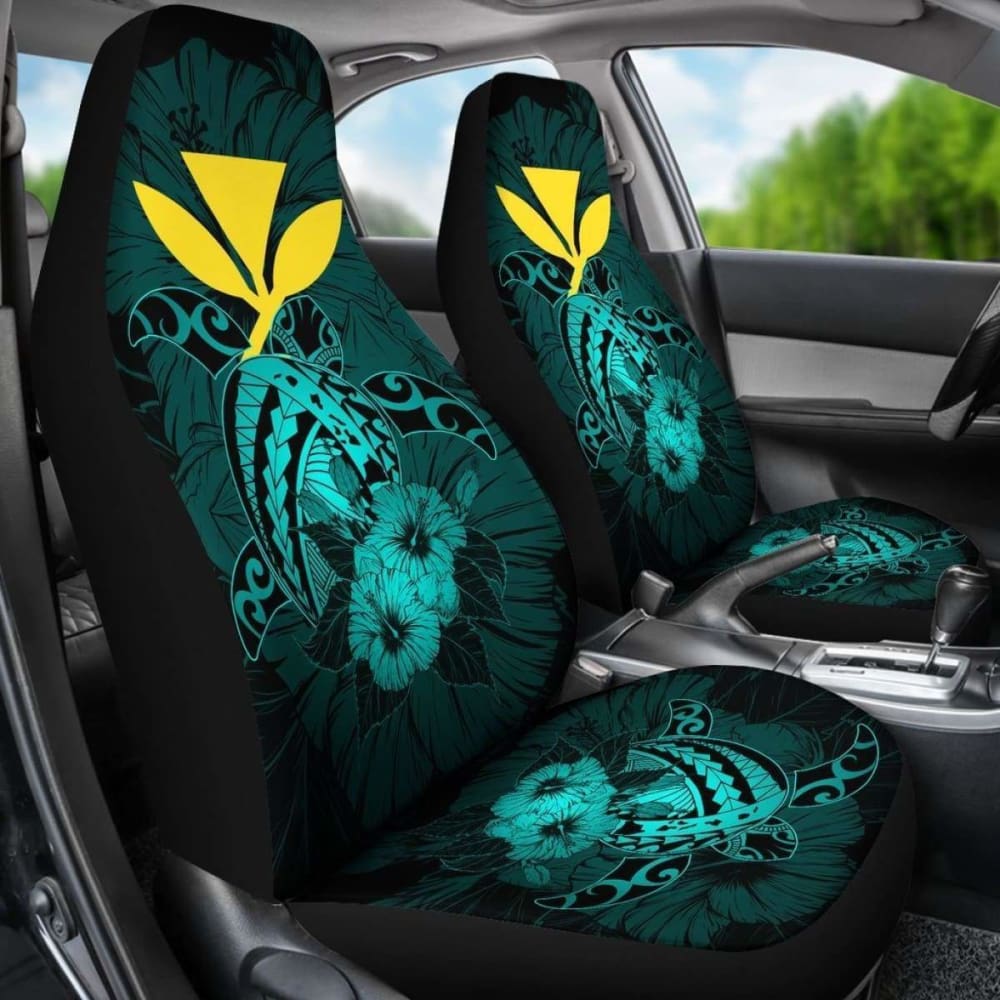 Hawaii Hibiscus Car Seat Cover - Harold Turtle - Turquoise - New
