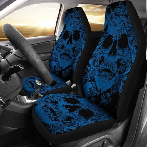 Set Of Pcs Awesome Skull Car Seat Covers