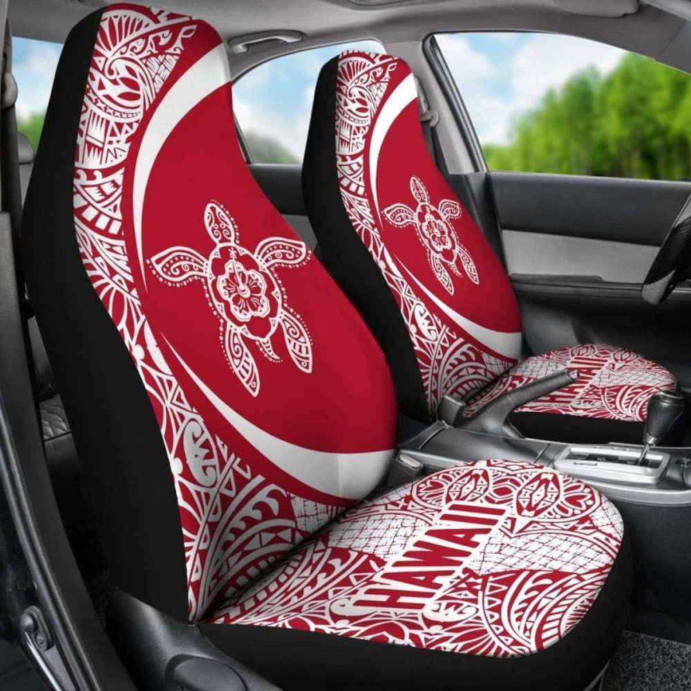 Hawaii Tribal Turtle Hibiscus Car Seat Covers New