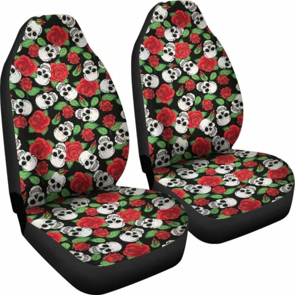 Set Of Pcs Skull Sugar Skull Car Seat Covers