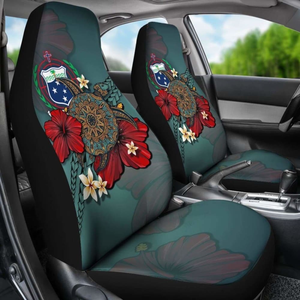 Samoa Car Seat Covers Blue Turtle Tribal Amazing