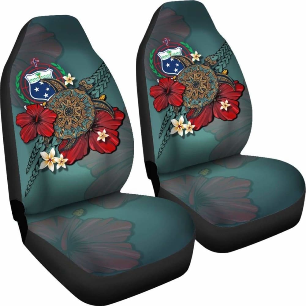 Samoa Car Seat Covers Blue Turtle Tribal Amazing
