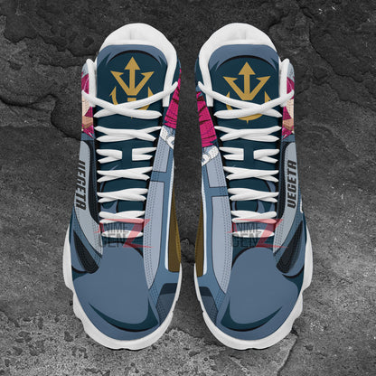 Dragon Ball Vegeta Super Saiyan God Air Jordan 13 Sneakers Custom Anime Shoes