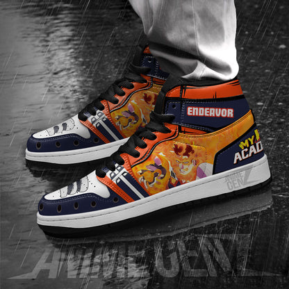 Enji Todoroki Endeavor JD Sneakers Custom Anime My Hero Academia Shoes