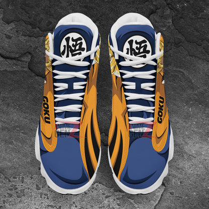 Dragon Ball Goku Super Saiyan 2 Air Jordan 13 Sneakers Custom Anime Shoes