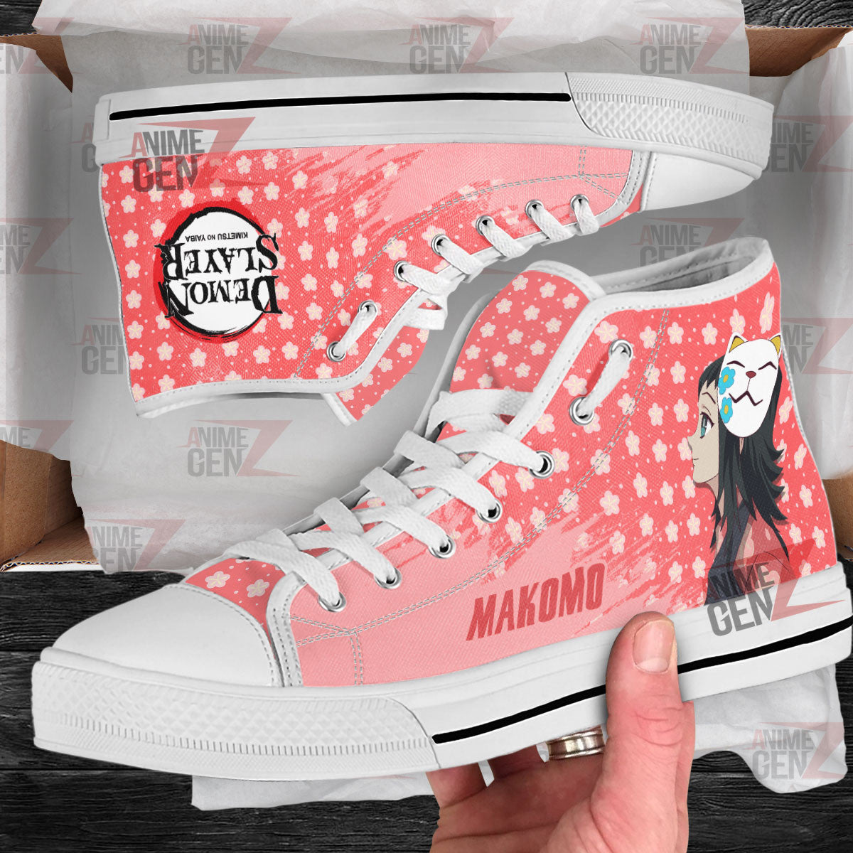 Demon Slayer Makomo High Top Shoes Custom Anime Shoes