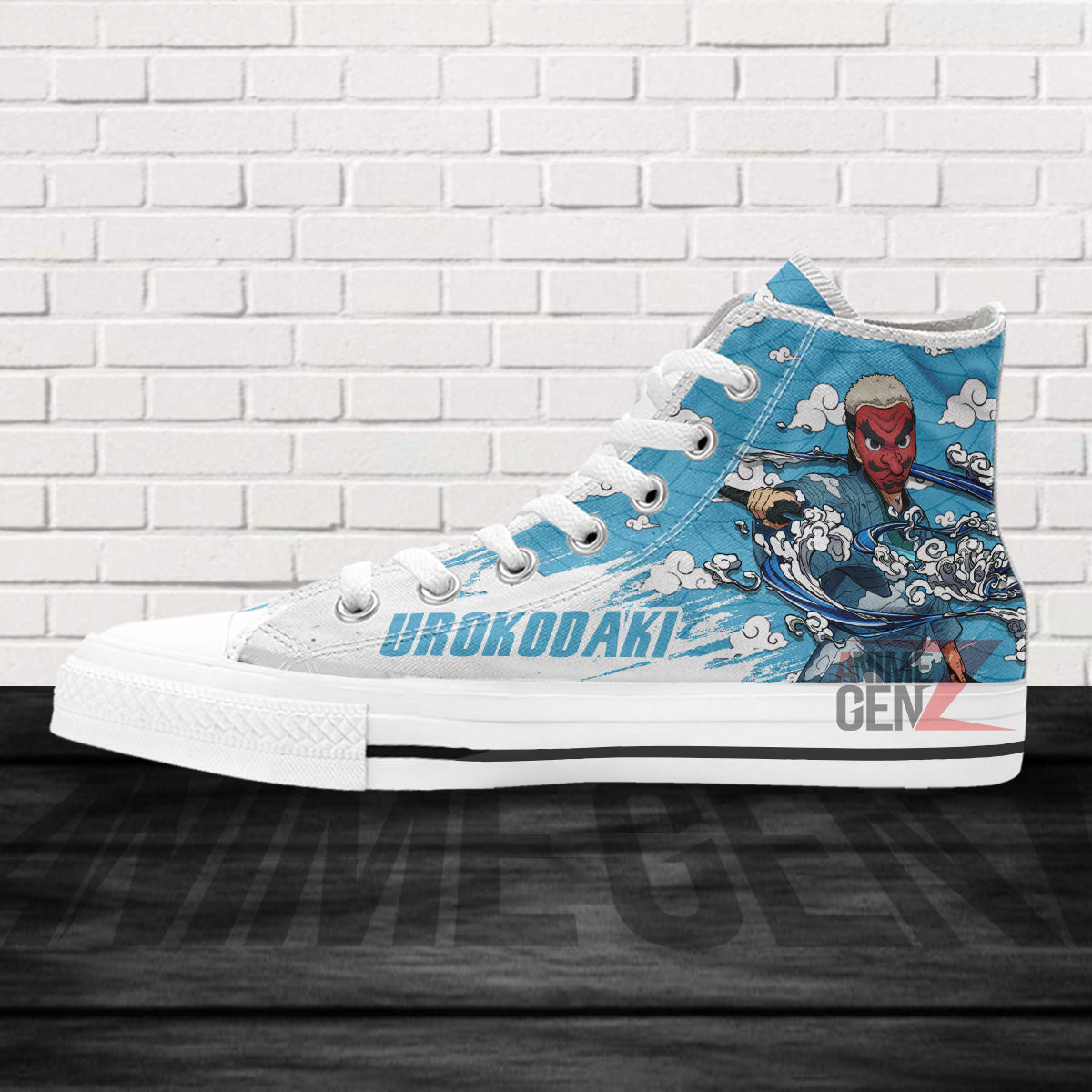 Demon Slayer Sakonji Urokodaki High Top Shoes Custom Anime Shoes