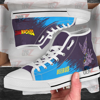 Dragon Ball Beerus High Top Shoes Custom Anime Sneakers
