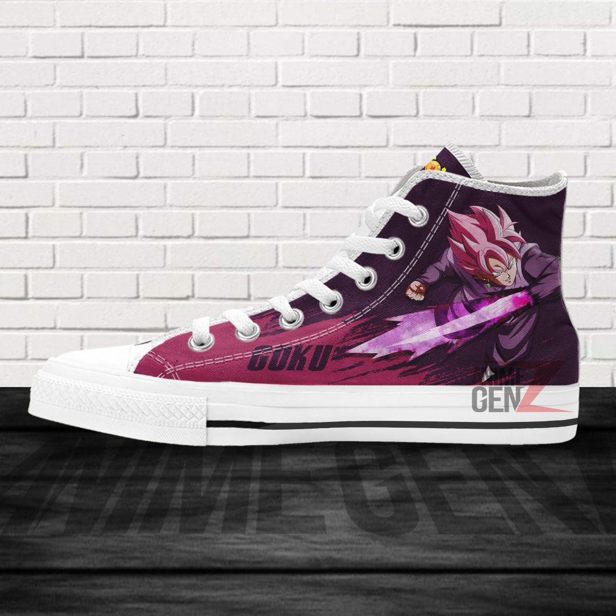 Dragon Ball Son Goku Black Rose High Top Shoes Custom Anime Sneakers