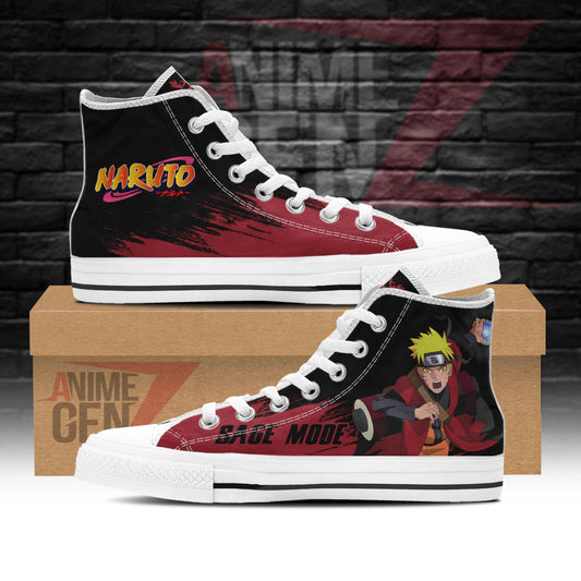 Naruto Sage Mode High Top Shoes Custom Anime Sneakers