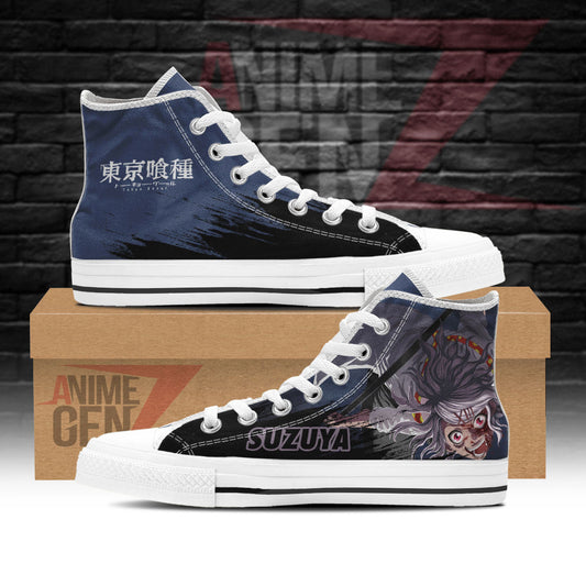 Tokyo Ghoul Suzuya Juuzou High Top Shoes Custom Anime Shoes