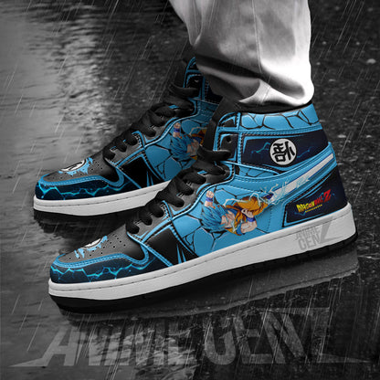 Dragon Ball Goku Super Saiyan Blue JD Sneakers Custom Anime Shoes