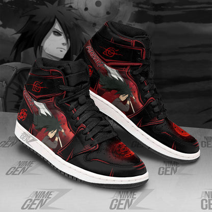 Naruto Madara Uchiha JD Sneakers Custom Anime Shoes