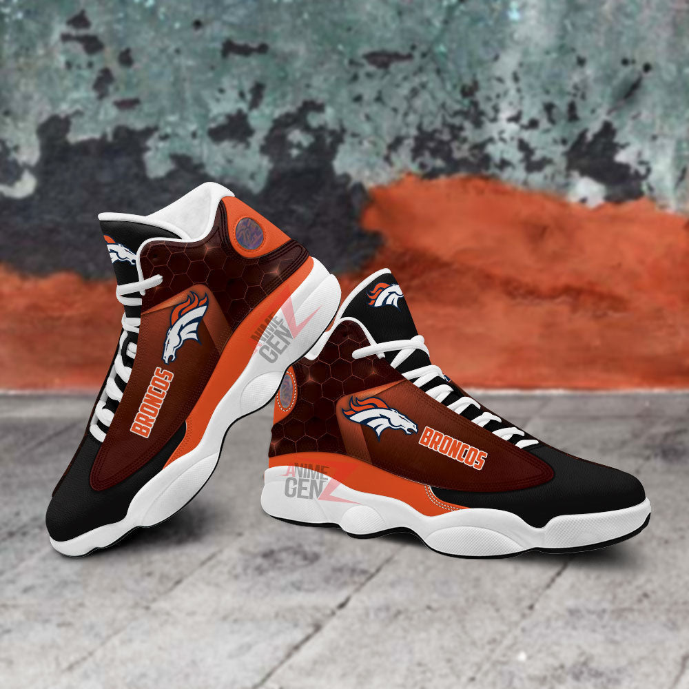 Denver Broncos Air Jordan 13 Sneakers NFL Custom Sport Shoes