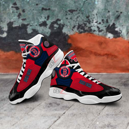 Boston Red Sox Air Jordan 13 Sneakers MLB Baseball Custom Sports Shoes