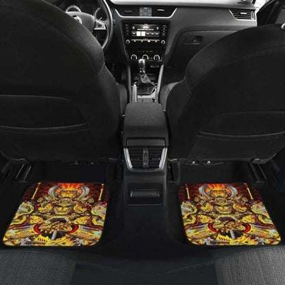 Samurai Yellow Amor Car Floor Mats
