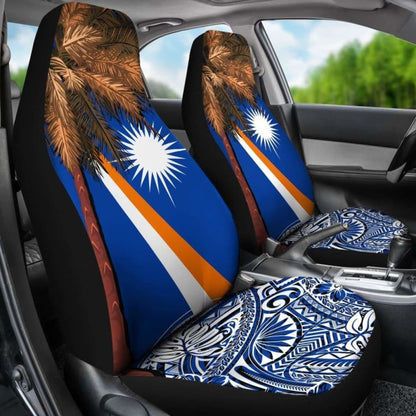 Marshall Islands Polynesian Car Seat Covers - Palm Tree -