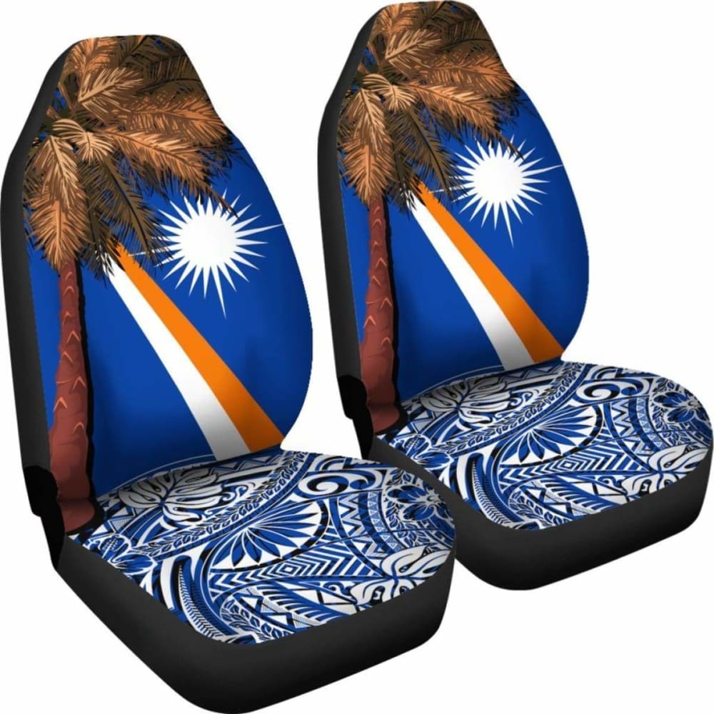 Marshall Islands Polynesian Car Seat Covers - Palm Tree -