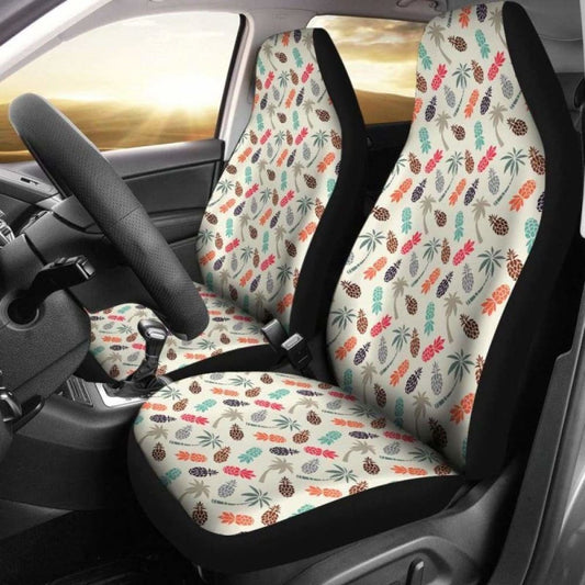 Hawaii Pineapple Palm Tree Car Seat Covers H