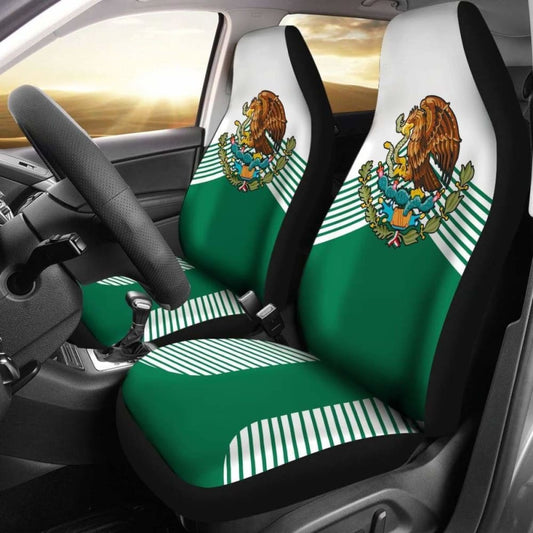 Mexico Green Coat Of Arms Car Seat Covers