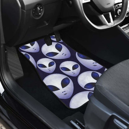 Alien Pattern Print Design  Front And Back Car Mats